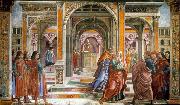 GHIRLANDAIO, Domenico Expulsion of Joachim from the Temple Spain oil painting artist